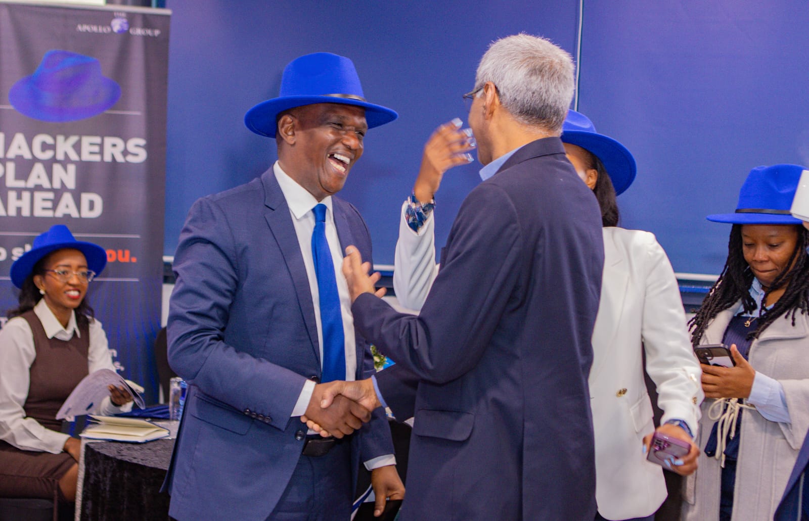 James Waweru at award ceremony